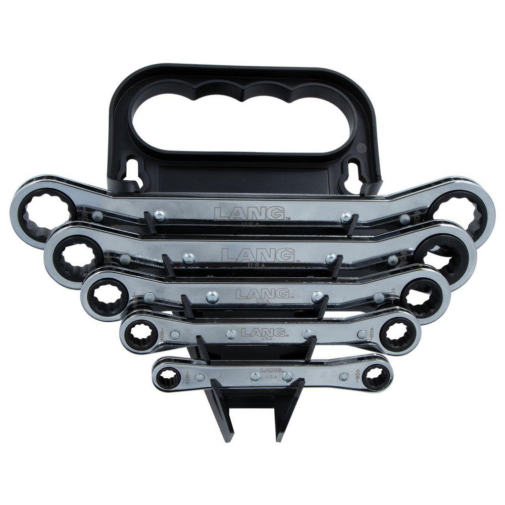 Lang 5373 Box Wrench Set 5 Pc, 1/4 in - 7/8 in Wrench, Inch
