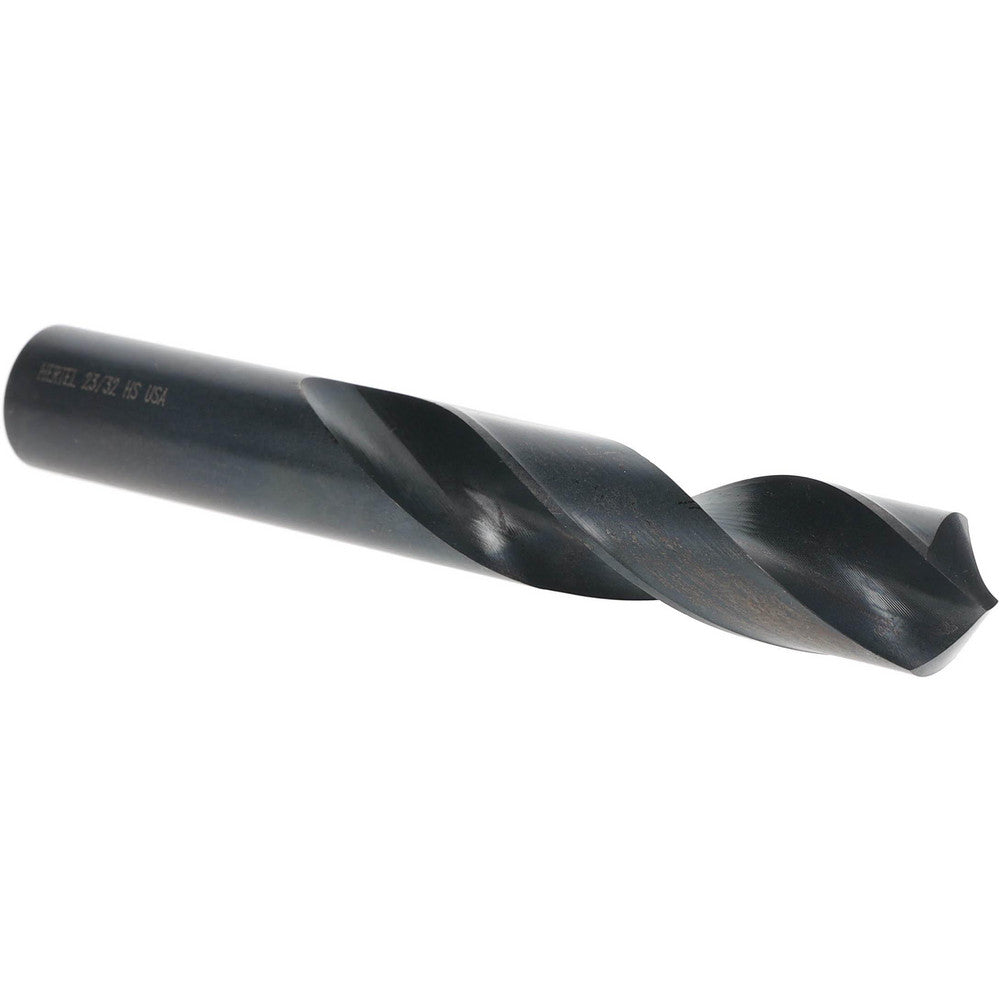 Hertel 61698502 Screw Machine Length Drill Bit 23/32" Dia, 118 &deg Point, High Speed Steel