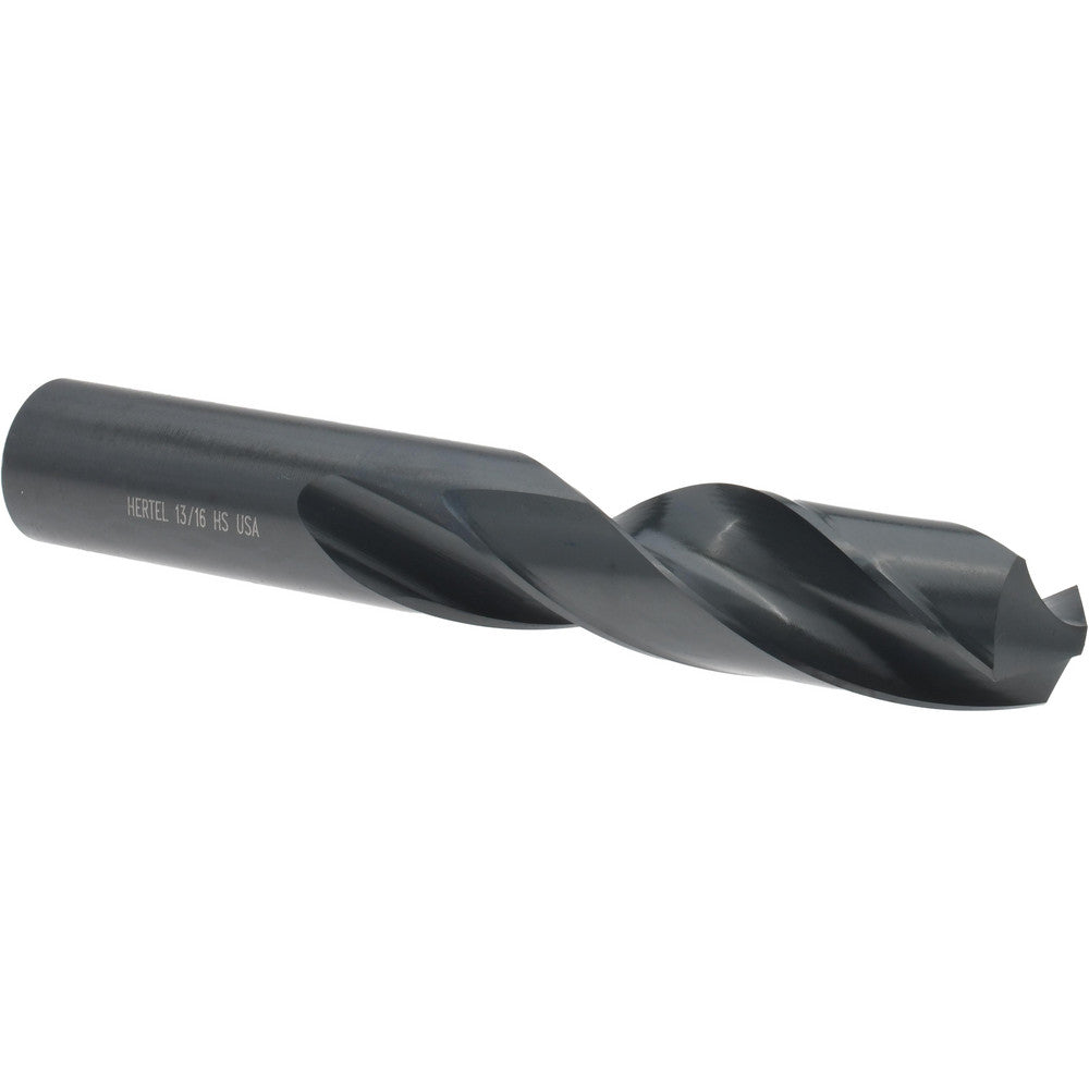 Hertel 61698734 Screw Machine Length Drill Bit 13/16" Dia, 118 deg Point, High-Speed Steel