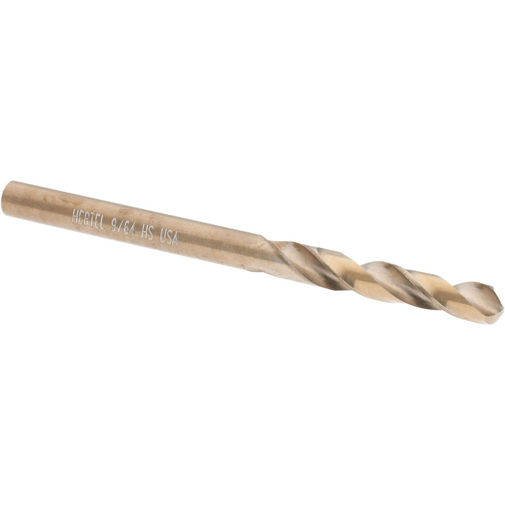 Hertel 61698791 Screw Machine Length Drill Bit 0.1406" Dia, 118 &deg, High Speed Steel