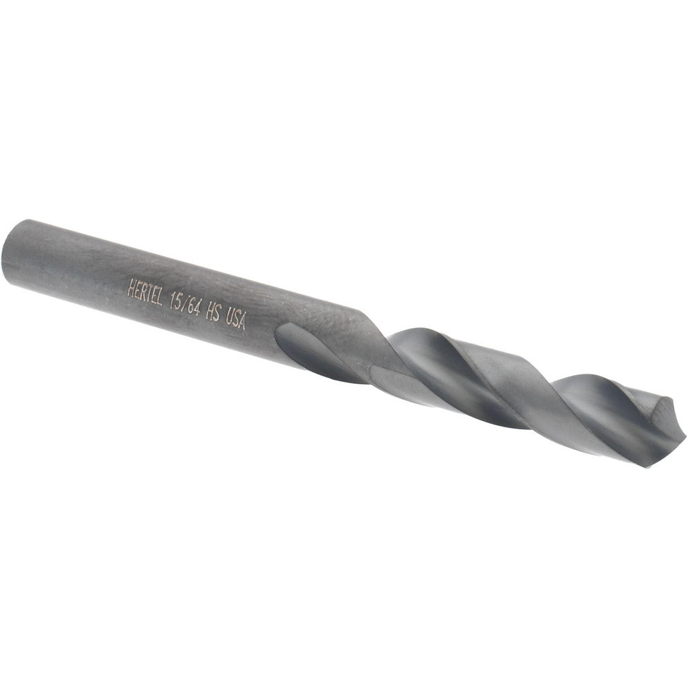 Hertel 61698825 Screw Machine Length Drill Bit 0.2344" Dia, 118 &deg, High Speed Steel