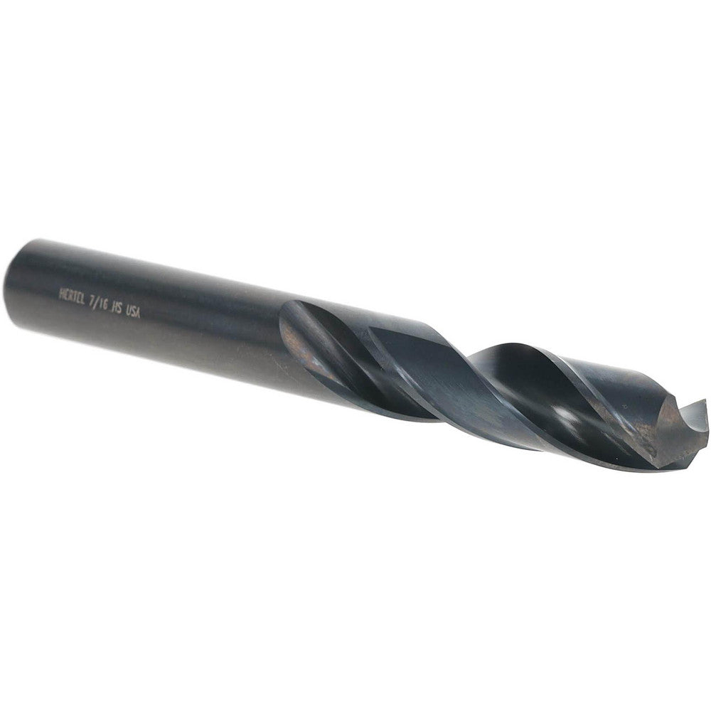 Hertel 61698874 Screw Machine Length Drill Bit 7/16" Dia, 118 &deg Point, High Speed Steel