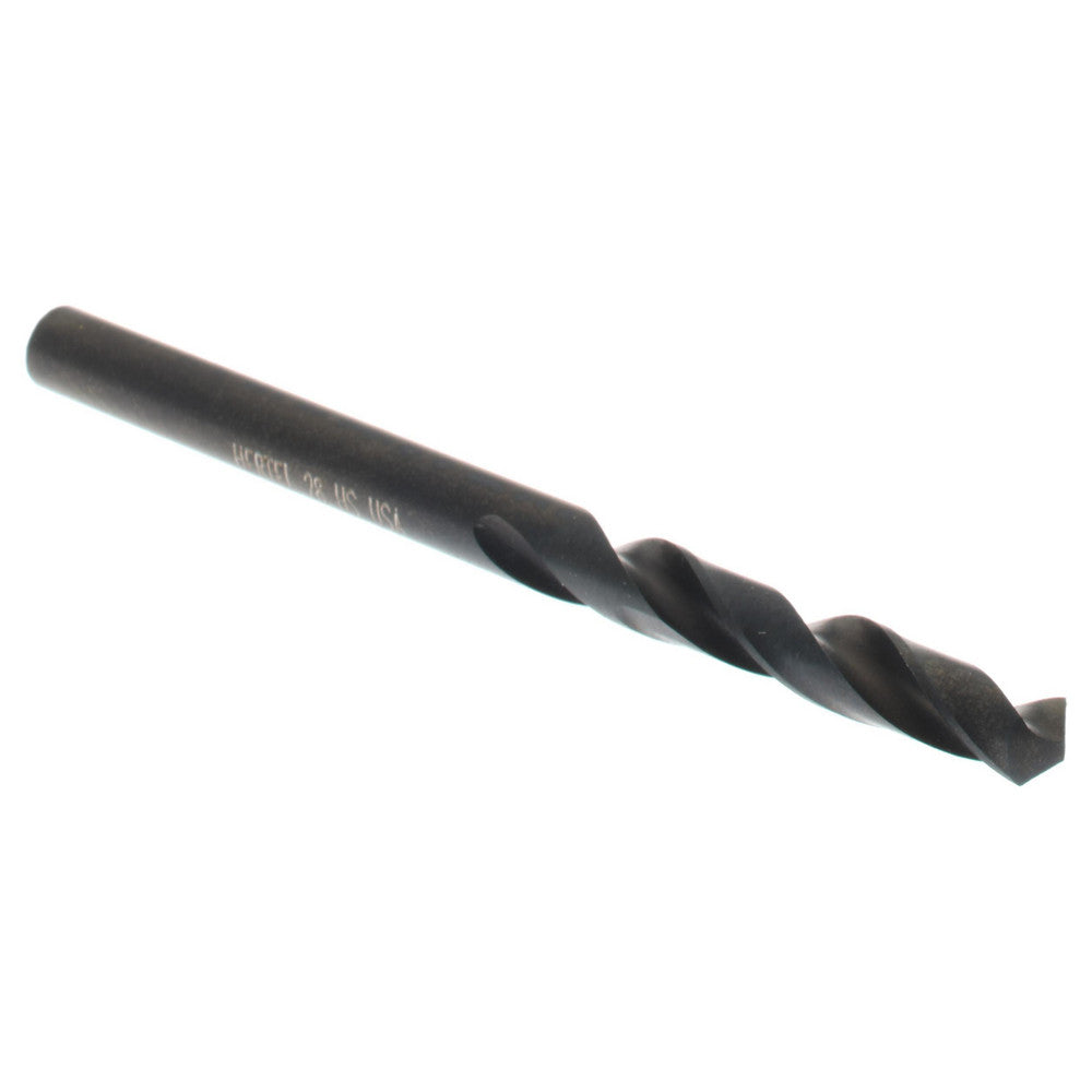 Hertel 61698882 Screw Machine Length Drill Bit #28, 118 &deg Point, High Speed Steel