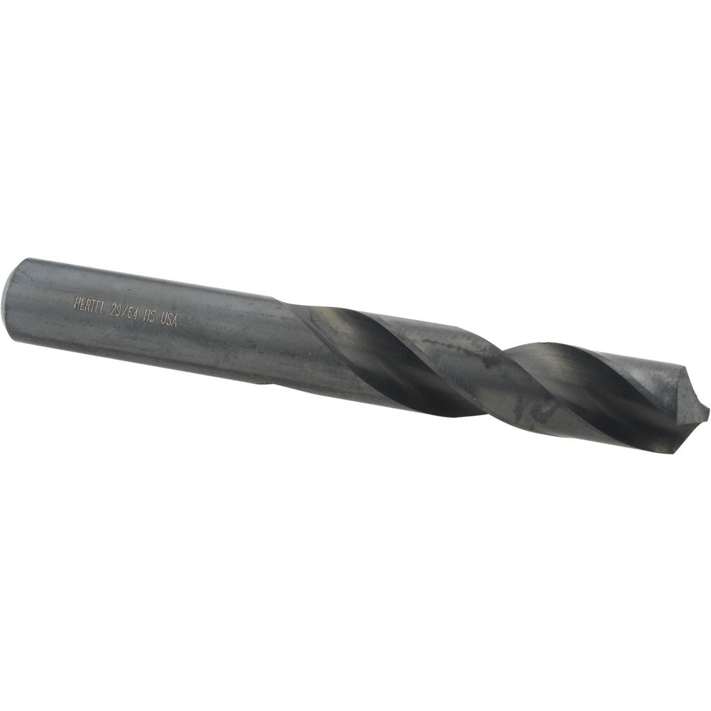 Hertel 61698916 Screw Machine Length Drill Bit 29/64" Dia, 118 deg Point, High-Speed Steel