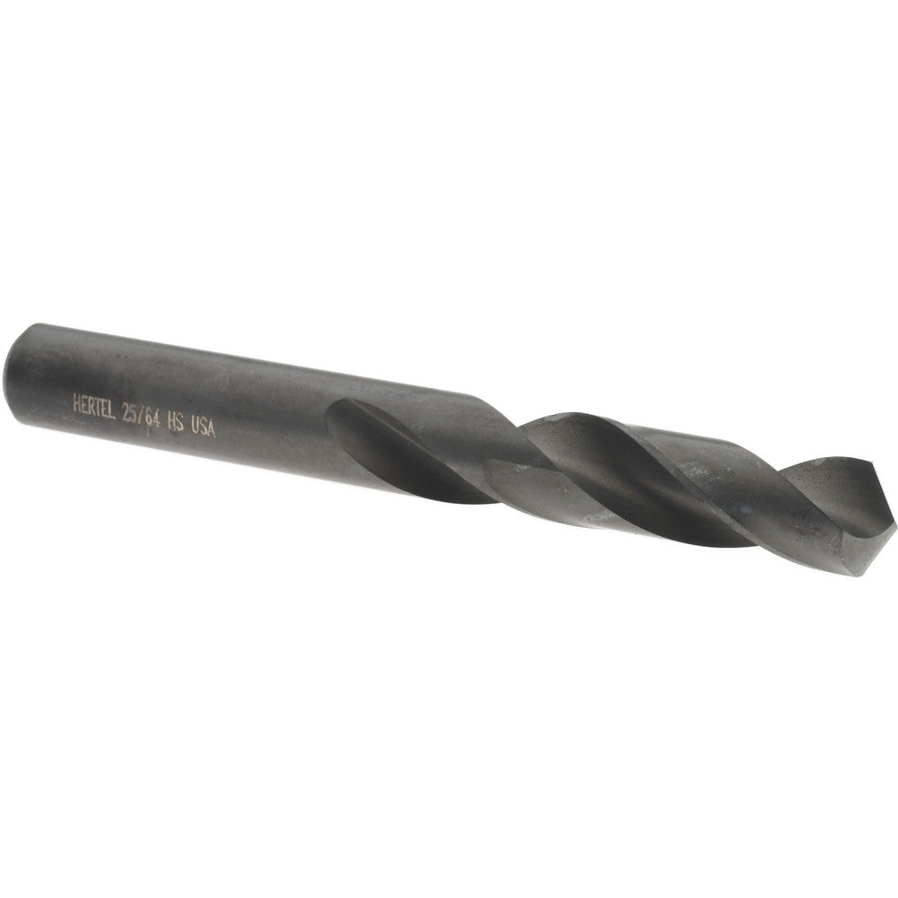 Hertel 61699047 Screw Machine Length Drill Bit 25/64" Dia, 118 &deg Point, High Speed Steel