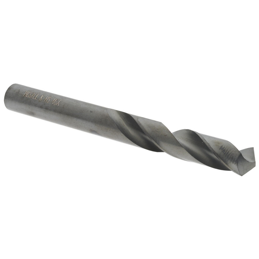 Hertel 61699260 Screw Machine Length Drill Bit Letter K, 118 &deg Point, High Speed Steel