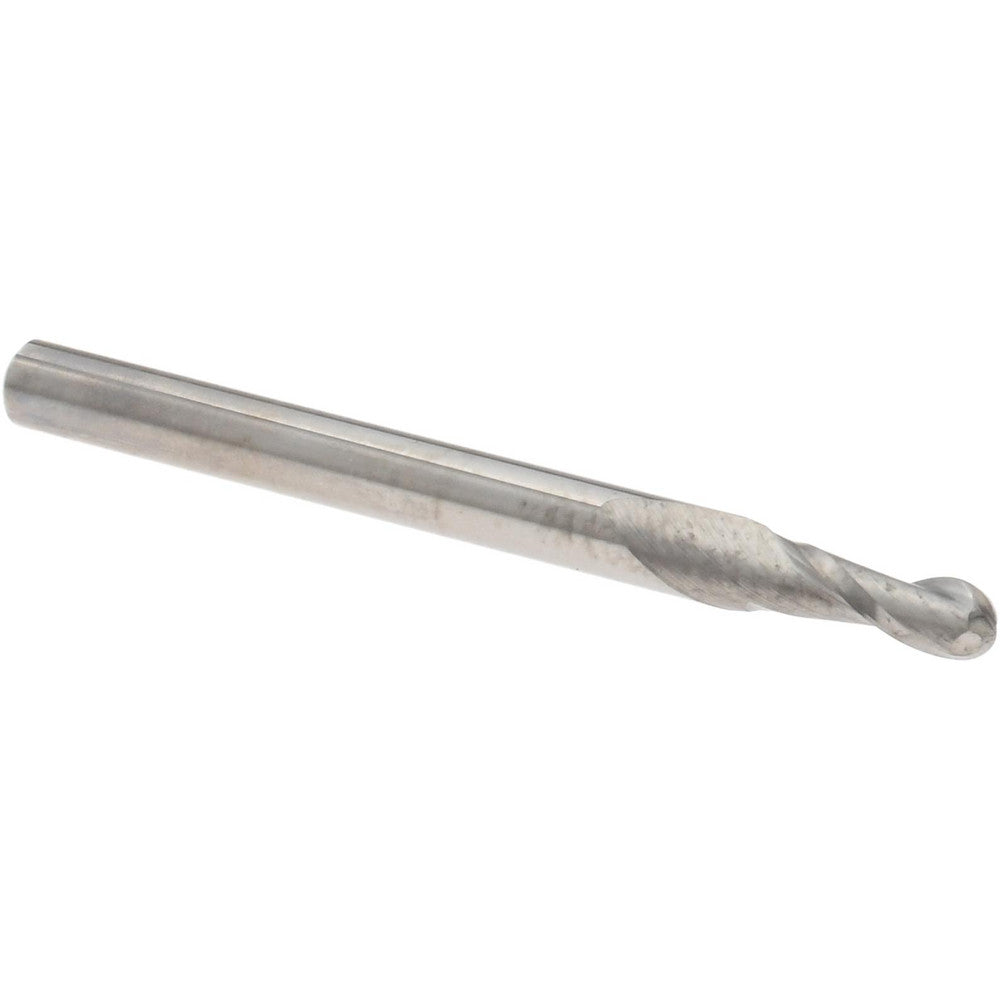 Accupro 12463835 Ball End Mill 0.1050" Dia, 0.3150" LOC, 2 Flute, Solid Carbide