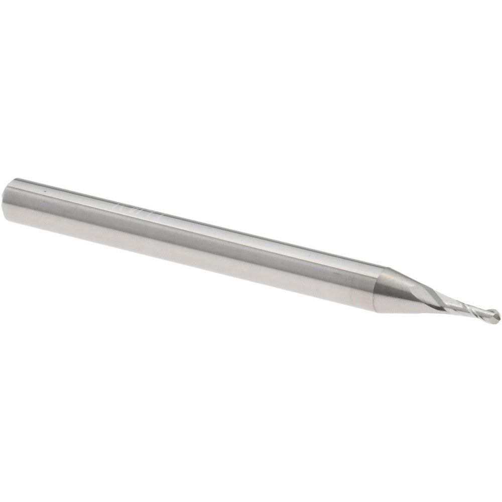 Accupro 12463642 Ball End Mill 0.0410" Dia, 0.1230" LOC, 2 Flute, Solid Carbide