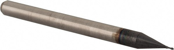 Accupro 15024060 Ball End Mill 0.0156" Dia, 0.0450" LOC, 2 Flute, Solid Carbide