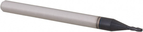 Accupro 12464095 Ball End Mill 0.04" Dia, 0.12" LOC, 4 Flute, Solid Carbide