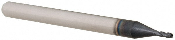 Accupro 14881846 Ball End Mill 0.0394" Dia, 0.117" LOC, 4 Flute, Solid Carbide