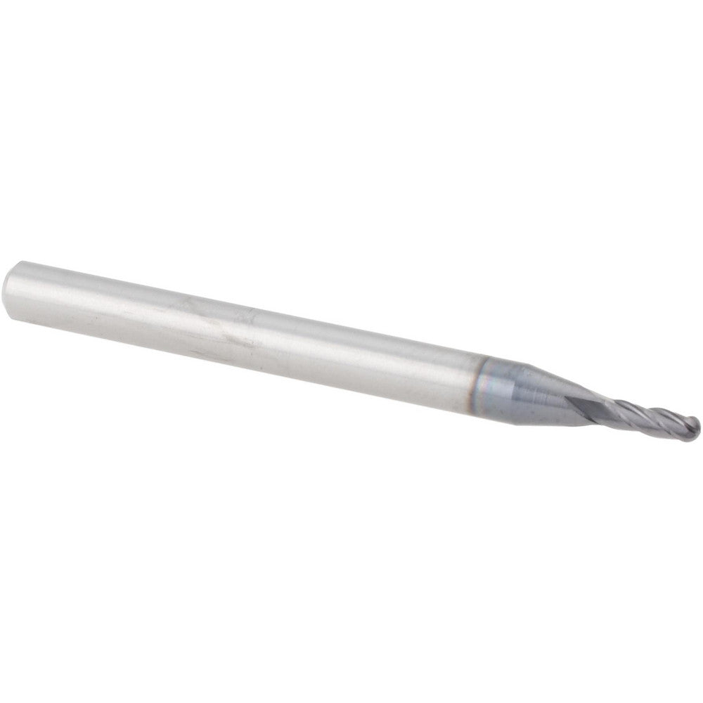 Accupro 12464150 Ball End Mill 0.0600" Dia, 0.1800" LOC, 4 Flute, Solid Carbide