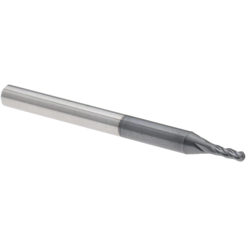 Accupro 12464136 Ball End Mill 0.0550" Dia, 0.1650" LOC, 4 Flute, Solid Carbide