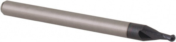 Accupro 14797439 Ball End Mill 0.0625" Dia, 0.094" LOC, 2 Flute, Solid Carbide