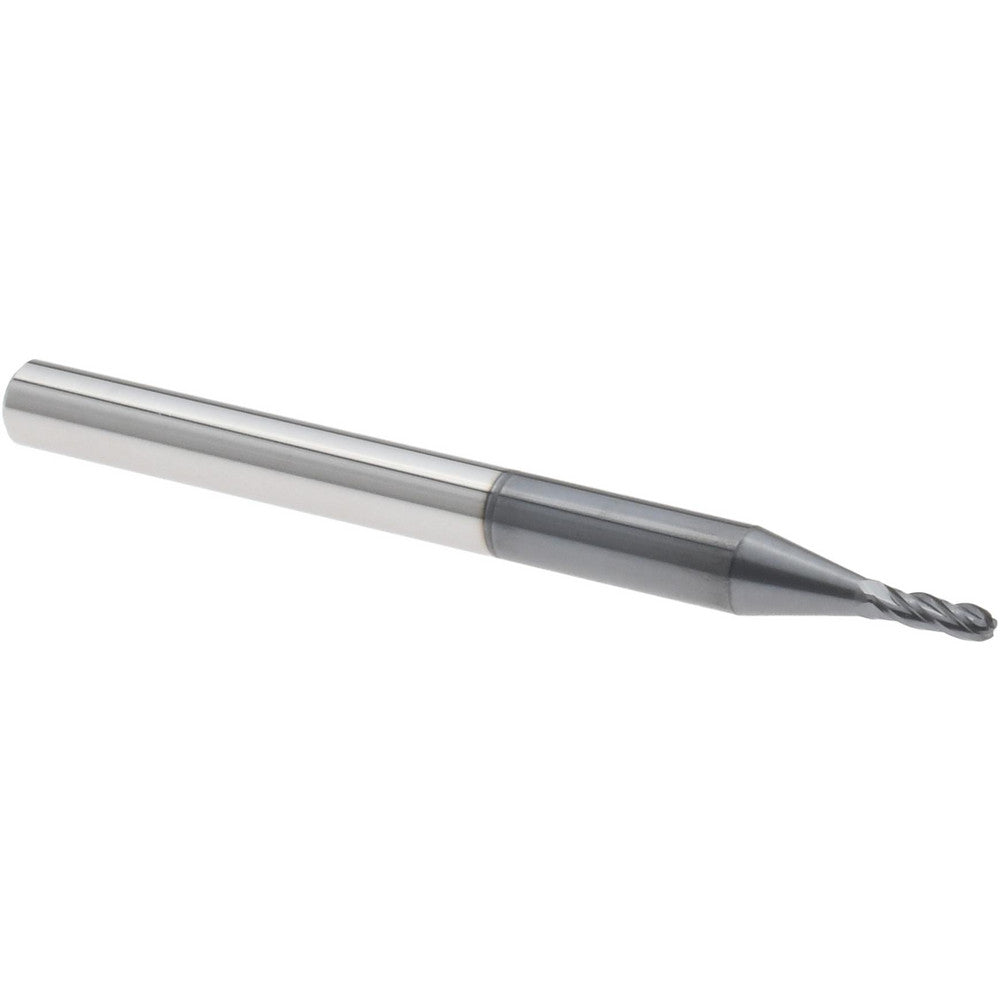 Accupro 12464122 Ball End Mill 0.0500" Dia, 0.1500" LOC, 4 Flute, Solid Carbide