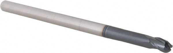 Accupro 14881880 Ball End Mill 0.25" Dia, 0.375" LOC, 3 Flute, Solid Carbide