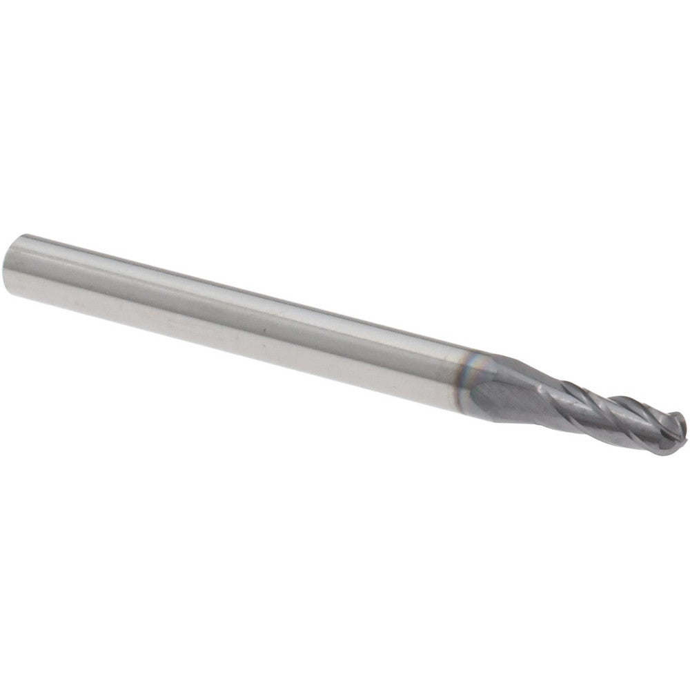Accupro 12468877 Ball End Mill 3/32" Dia, 0.2810" LOC, 4 Flute, Solid Carbide