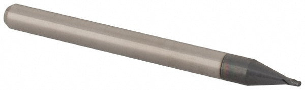 Accupro 12465802 Ball End Mill 0.0350" Dia, 0.0520" LOC, 4 Flute, Solid Carbide