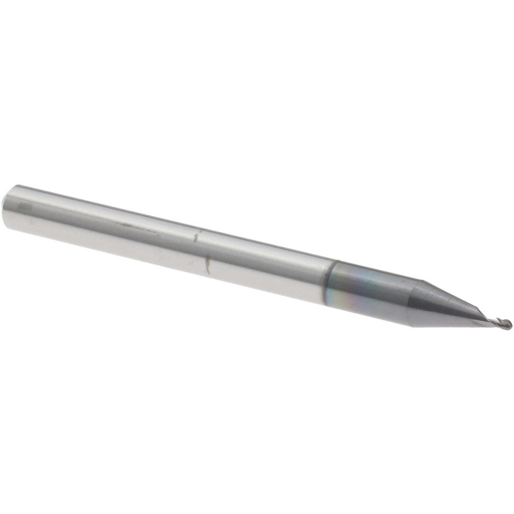 Accupro 12465790 Ball End Mill 0.0280" Dia, 0.0420" LOC, 4 Flute, Solid Carbide