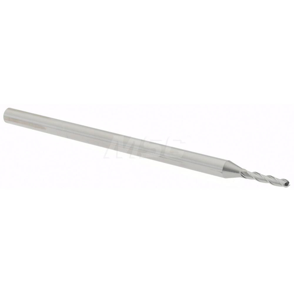 Accupro 14797475 Ball End Mill 0.06" Dia, 0.312" LOC, 3 Flute, Solid Carbide