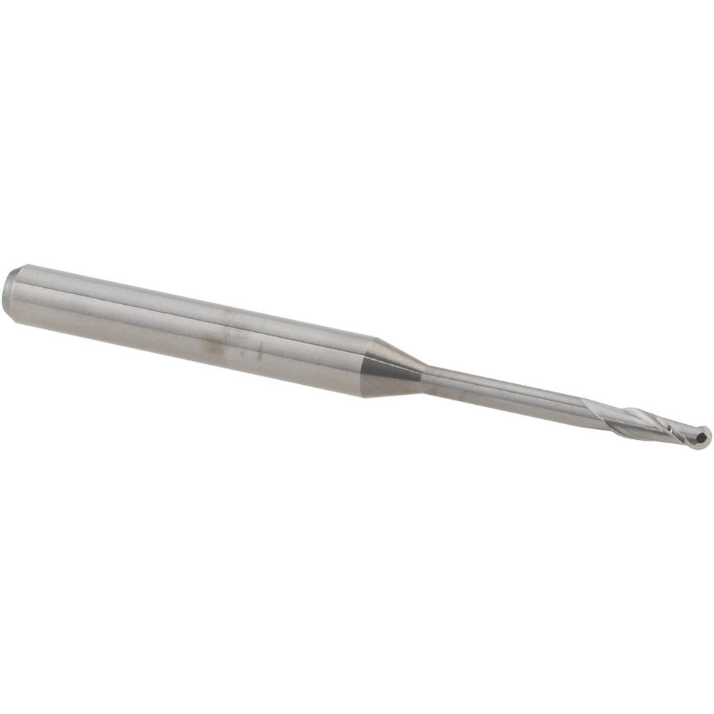 Accupro 14797440 Ball End Mill 1/16" Dia, 0.1860" LOC, 2 Flute, Solid Carbide