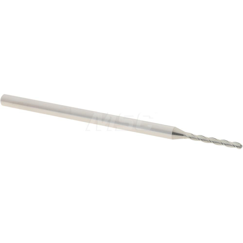 Accupro 14797480 Ball End Mill 0.0625" Dia, 0.5" LOC, 3 Flute, Solid Carbide