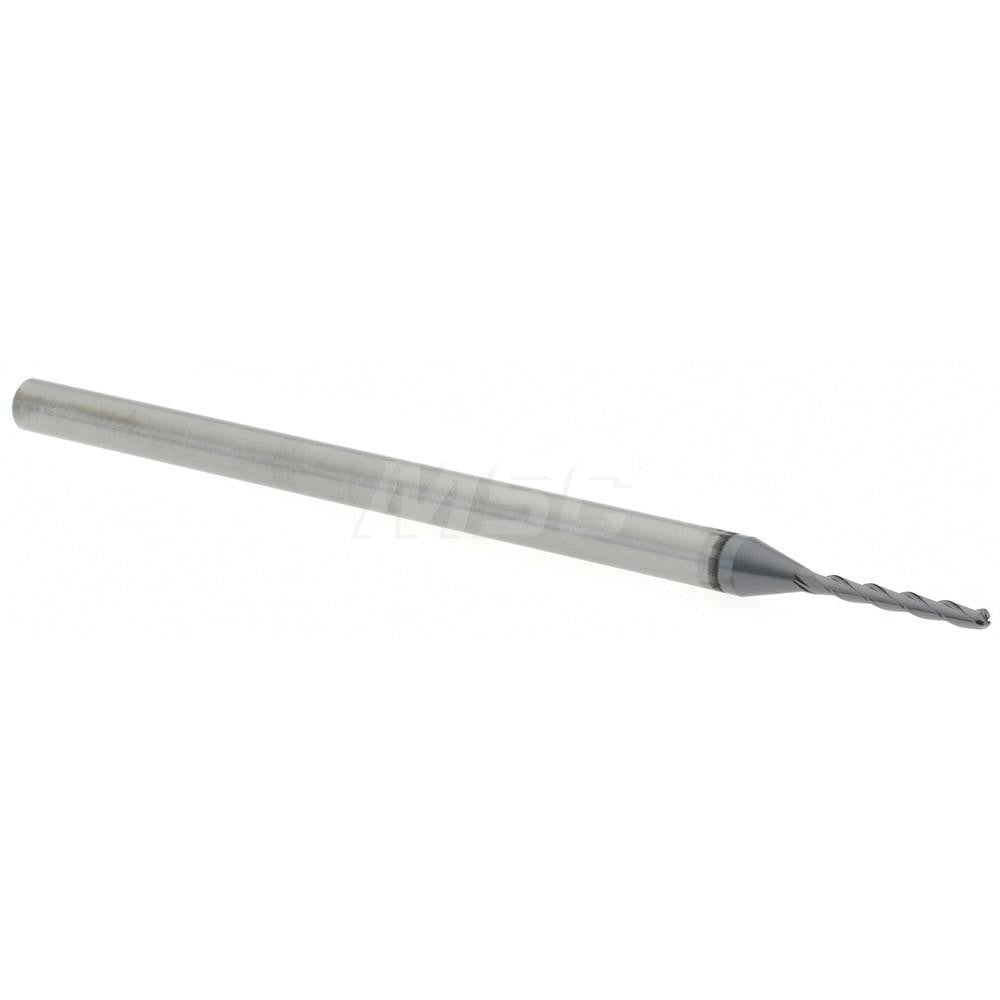 Accupro 14797470 Ball End Mill 0.0469" Dia, 0.375" LOC, 3 Flute, Solid Carbide