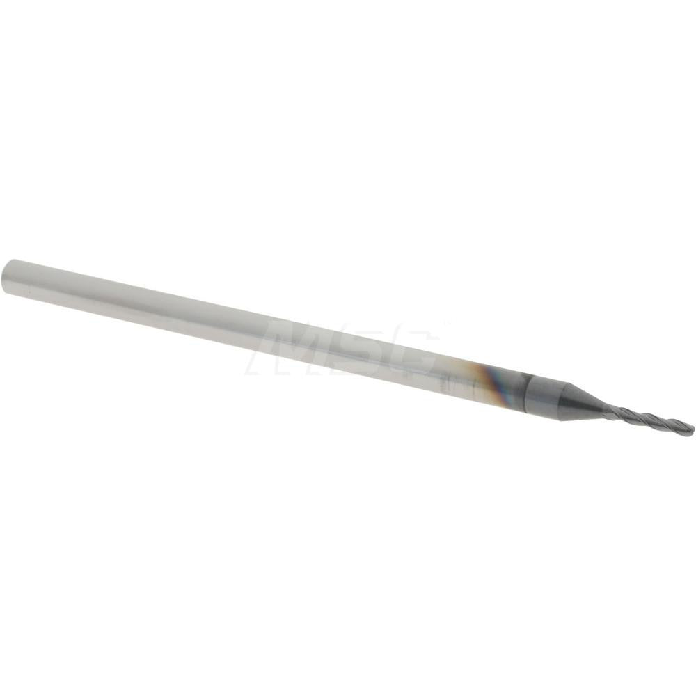 Accupro 14797468 Ball End Mill 0.0469" Dia, 0.25" LOC, 3 Flute, Solid Carbide