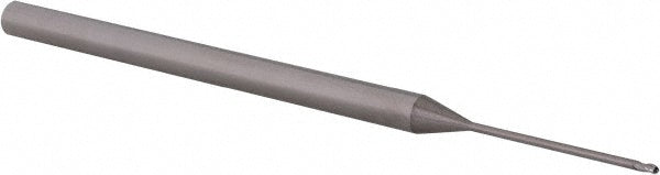 Accupro 14881893 Ball End Mill 0.0312" Dia, 0.046" LOC, 3 Flute, Solid Carbide