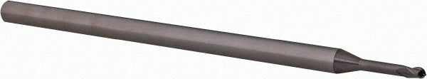 Accupro 14883957 Ball End Mill 0.06" Dia, 0.09" LOC, 3 Flute, Solid Carbide