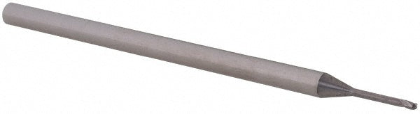 Accupro 14883961 Ball End Mill 0.04" Dia, 0.06" LOC, 3 Flute, Solid Carbide