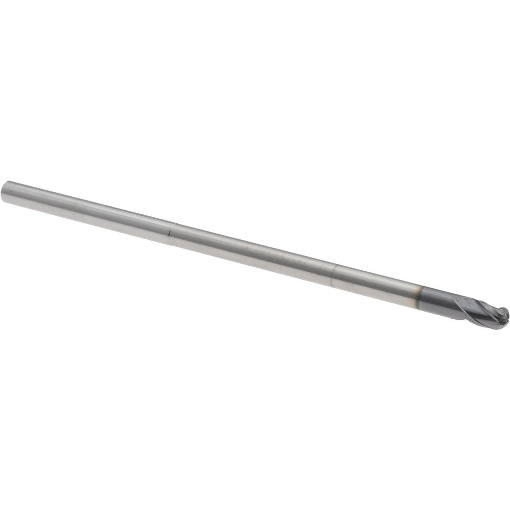 Accupro 14881953 Ball End Mill 1/8" Dia, 3/16" LOC, 3 Flute, Solid Carbide