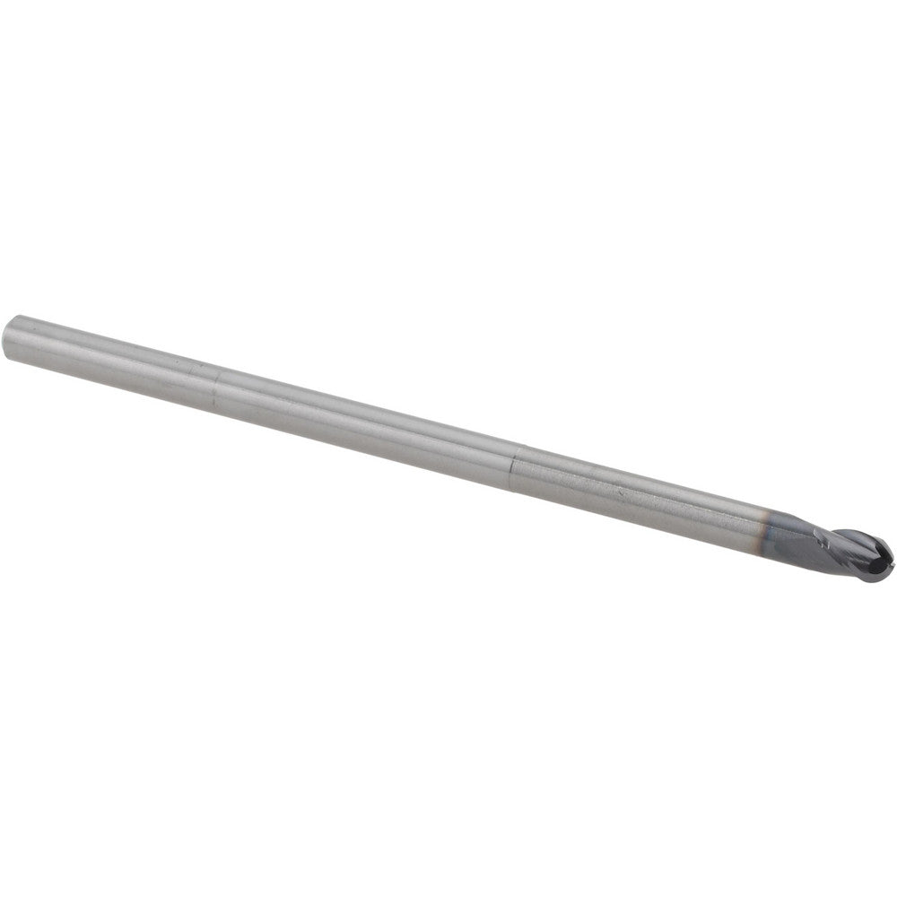 Accupro 14881955 Ball End Mill 1/8" Dia, 3/16" LOC, 3 Flute, Solid Carbide
