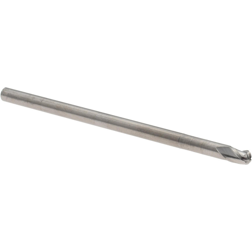 Accupro 14881956 Ball End Mill 1/8" Dia, 3/16" LOC, 3 Flute, Solid Carbide