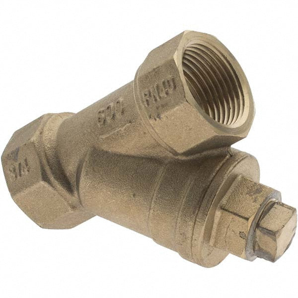 Value Collection YSFB-75 3/4" Pipe, Female NPT Ends, Forged Brass Y-Strainer