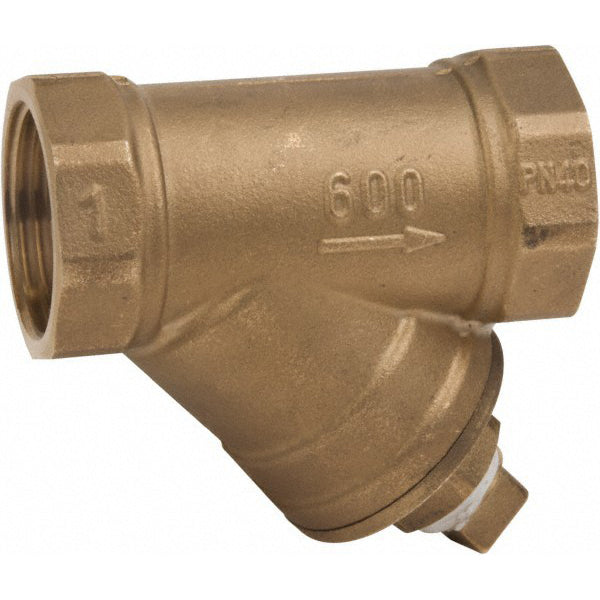 Value Collection YSFB-100 1" Pipe, Female NPT Ends, Forged Brass Y-Strainer