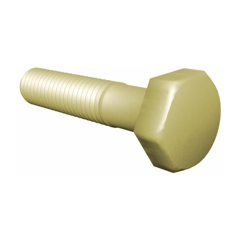 Value Collection C89621 Hex Head Cap Screw 9/16-12 x 2-3/4", Grade 8 Steel, Zinc Yellow Dichromate Finish