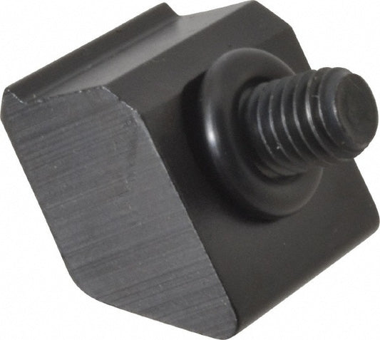 Mitee-Bite 26080 1/2-13 Screw Thread, 1-1/2" Wide x 3/8" High, Serrated Steel Standard Style Screw Mount Toe Clamp