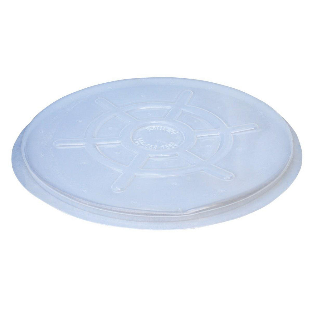 Vestil DC-TP Round Polyethylene Closed Head Drum Cover for 55 Gallon Container