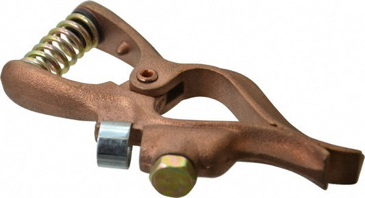 Techniweld USA GCT200 1 Inch Jaw Opening, 3 Inch Jaw Depth, 200 Amp Rating, Copper Welding Ground Clamp