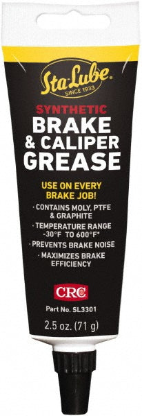 CRC 1007897 High Temperature Grease 2.5 oz Tube, Graphite Molybdenum Disulfide & Synthetic with Polytetrafluroethylene