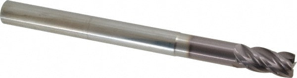 Kyocera SGS Precision Tools 36462 Corner Radius End Mill 1/2" Dia, 1" LOC, 0.03" Radius, 4 Flutes, Solid Carbide