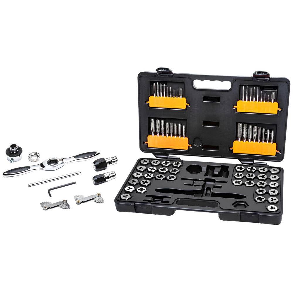 GEARWRENCH 3887 Tap & Die Set #4-40 to 1/2-20 Taps, #4-40 to 1/2-20 Dies, BSP, Metric Coarse, Metric Fine, NPT, UNC & UNF