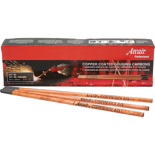 Arcair 22053003 Stick Welding Electrode 5/16" Dia, 12" Long, Copper