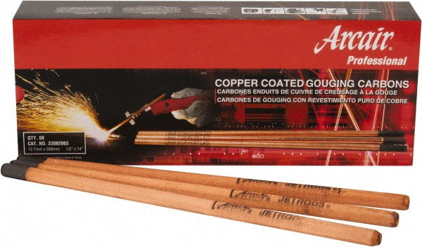 Arcair 22082003 Stick Welding Electrode 1/2" Dia, 14" Long, Copper