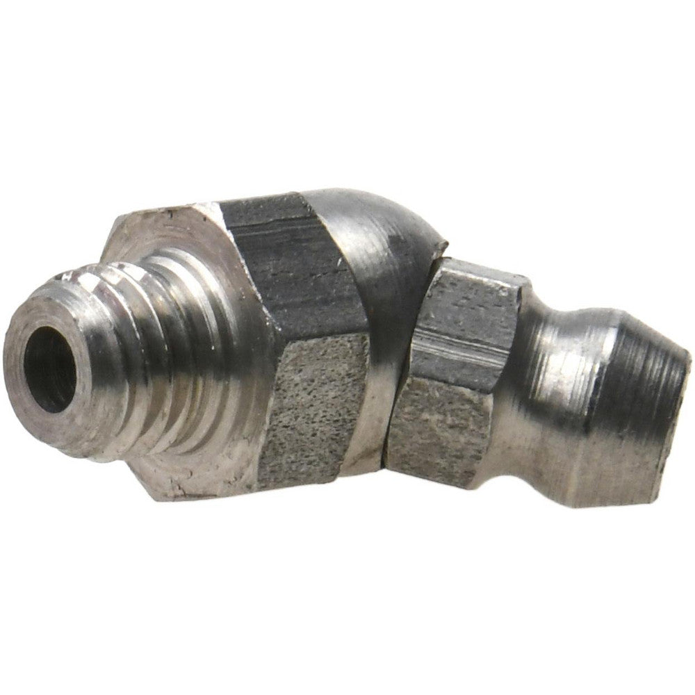 Pro-Lube GFTSS1-42845-10 Standard Grease Fitting 45 &deg Head, 1/4-28 PTF