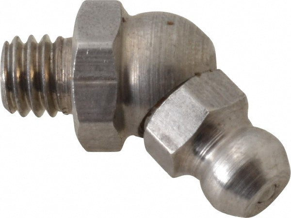 Pro-Lube GFTSS/6/1/45-10 Standard Grease Fitting 45 &deg Head, M6 x 1 Metric