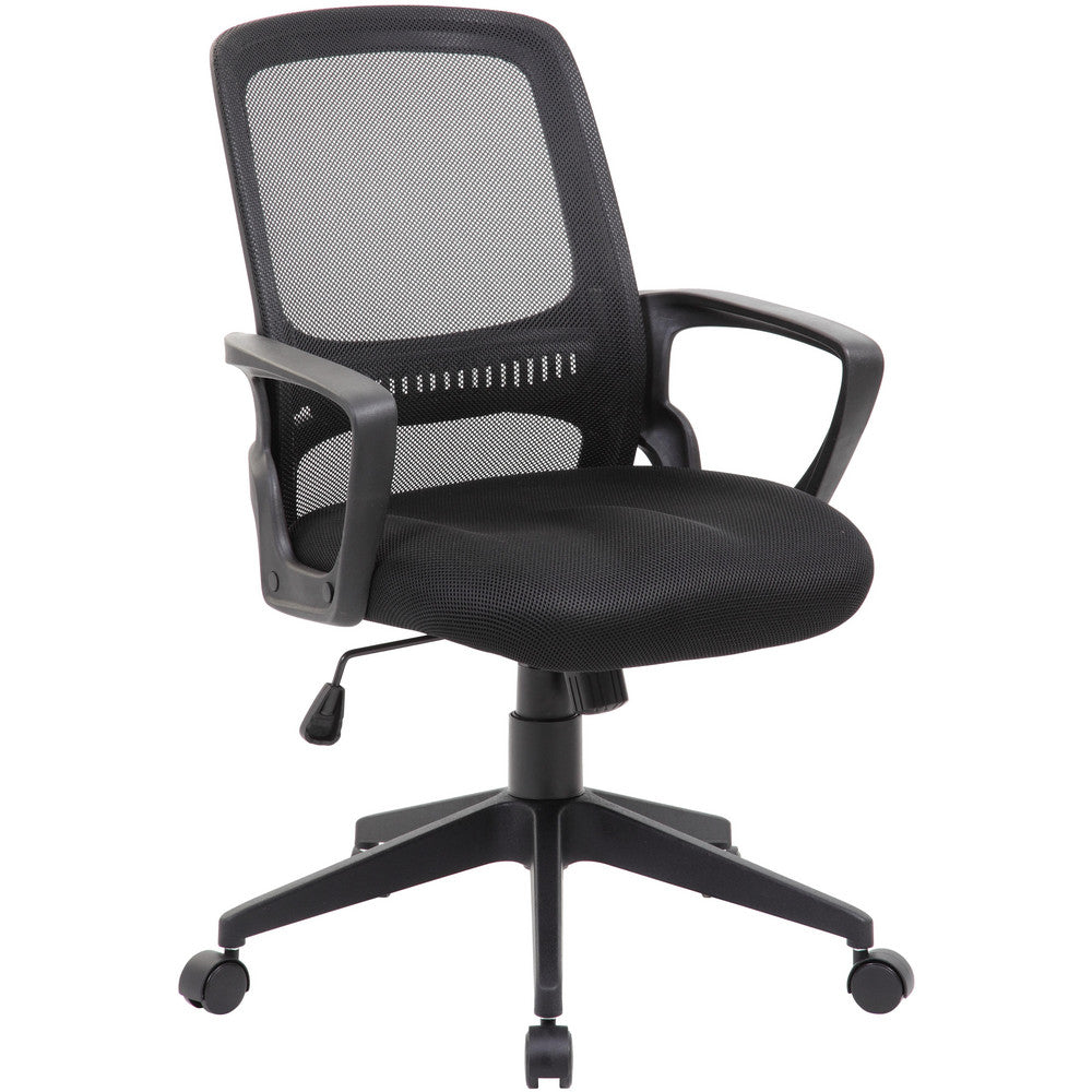 Boss Office Products B6456-BK Task Chair  Mesh,  Adjustable Height,  Black