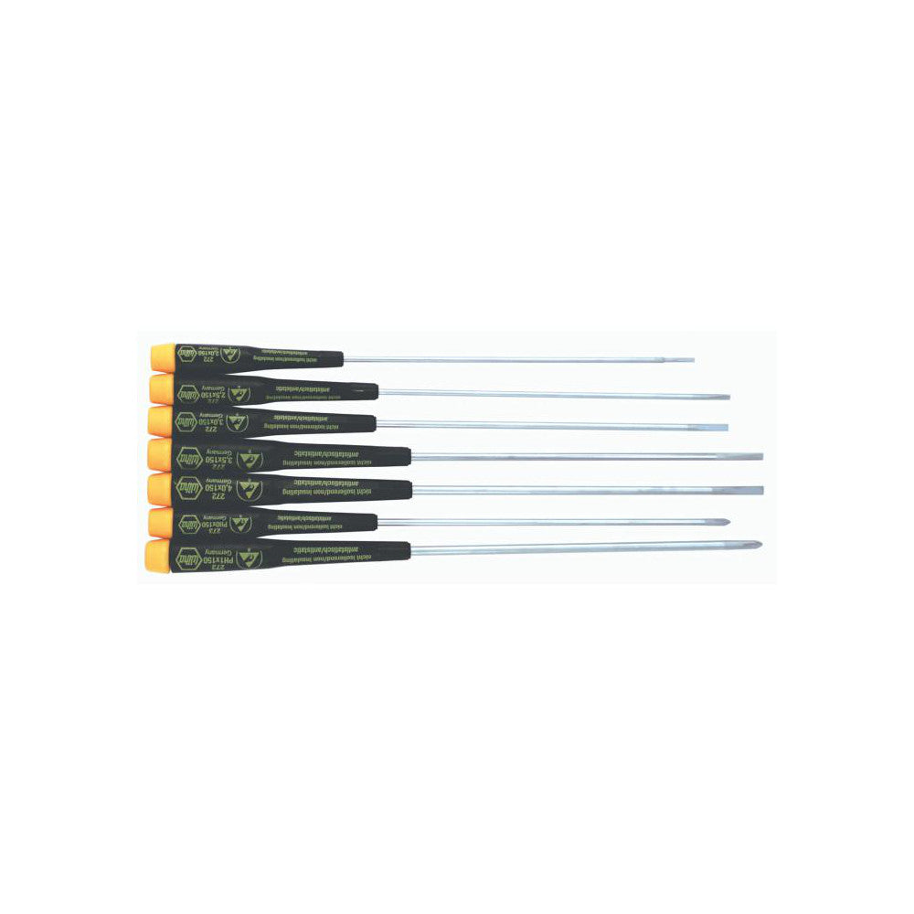 Wiha 27393 Screwdriver Set 7 Pc, Phillips & Slotted