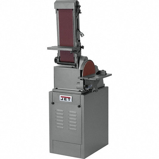 Jet 414550K Vertical Combination Sanding Machine 48" Long x 6" Wide Belt, 10" Dia